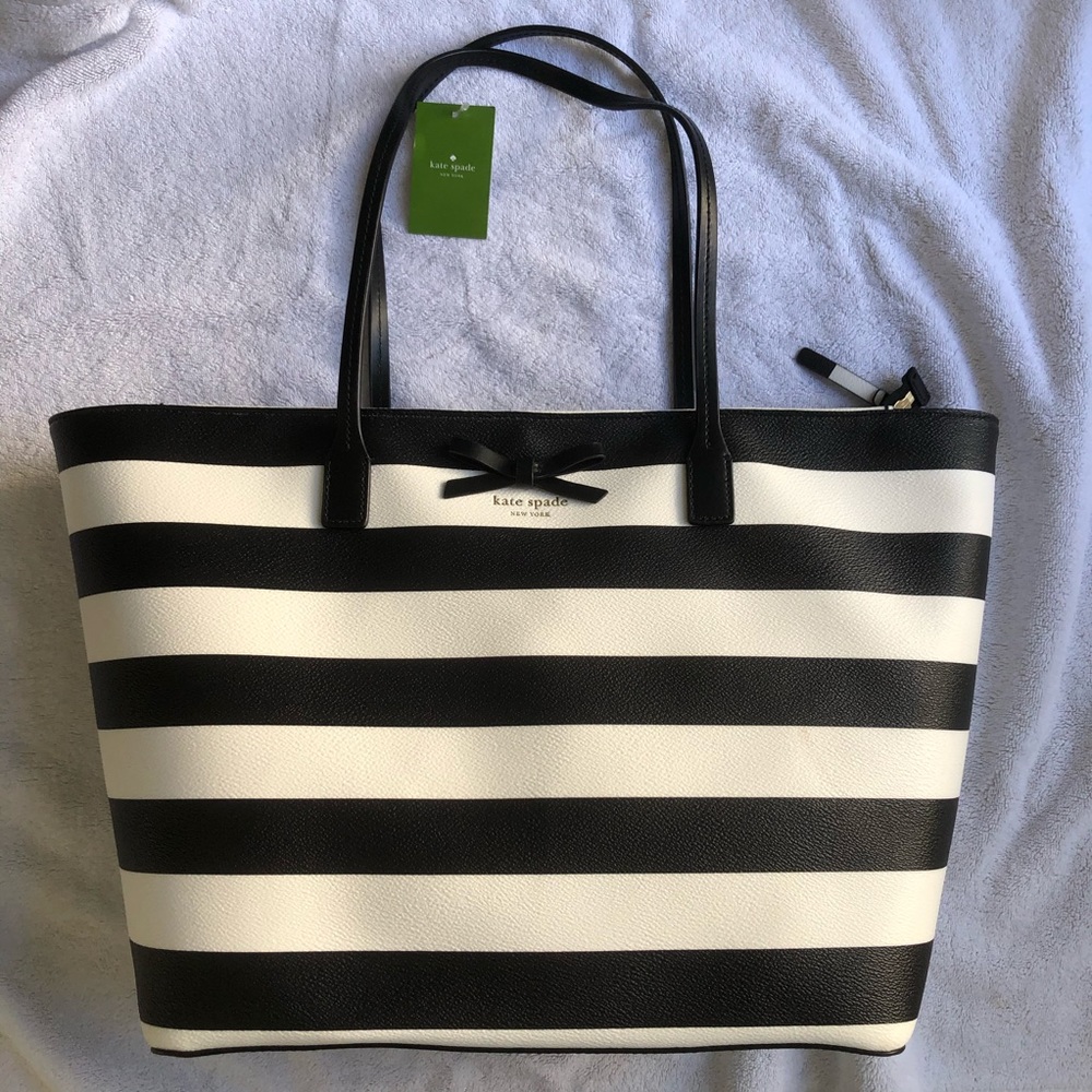 Kate Spade Black and White Tote Purse
